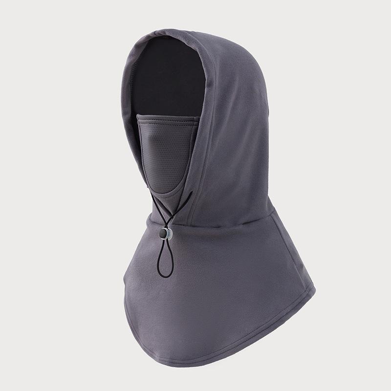Thickened Fleece Lined Windproof Warm Cycling Hat Face Mask For Men Women Cold Protection