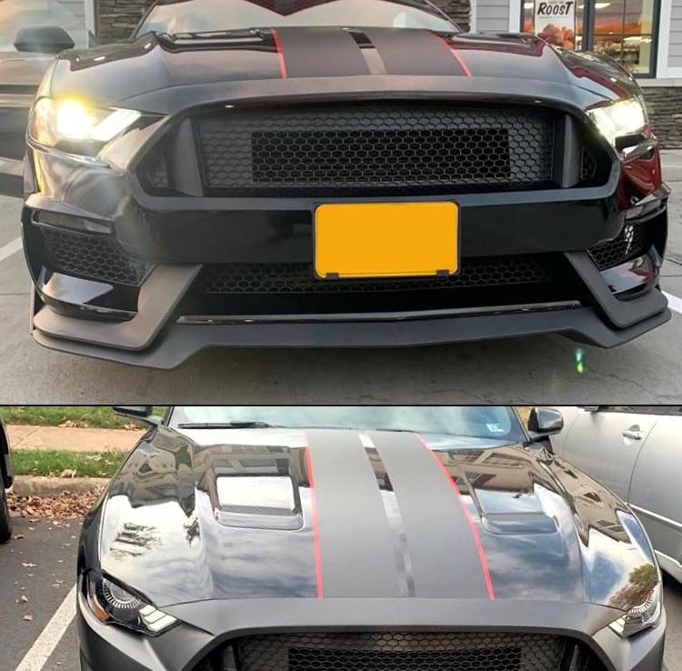 Compatible Front Lip Body Kit for 2018-2023 Ford Mustang GT350 Modified Bumper