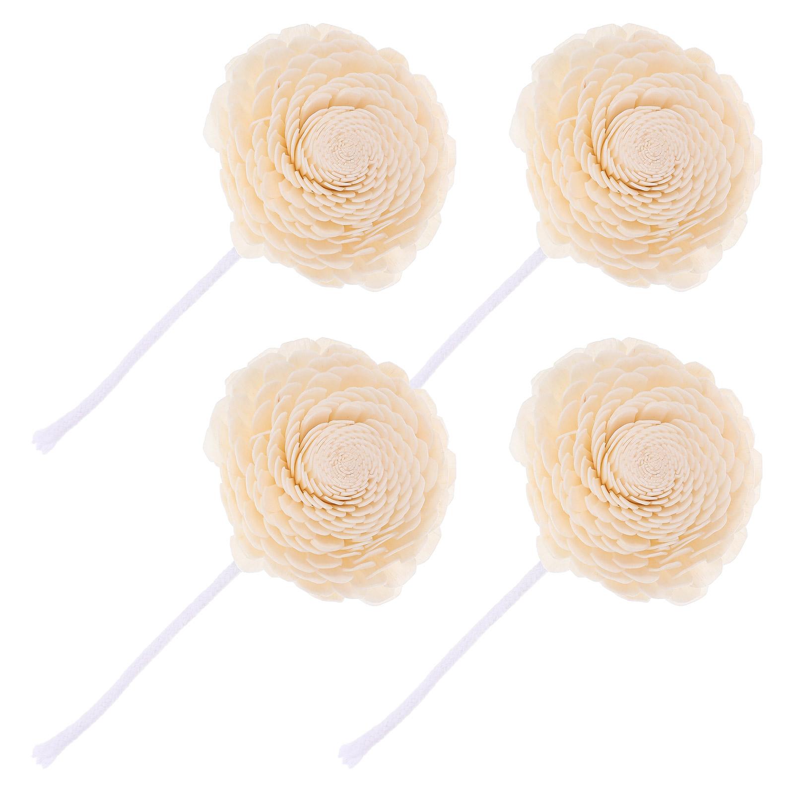 

4 шт. хлопковых цветочных украшений, многоцелевой диффузор для сухих цветов, диффузор для эфирных масел, цветок своими руками