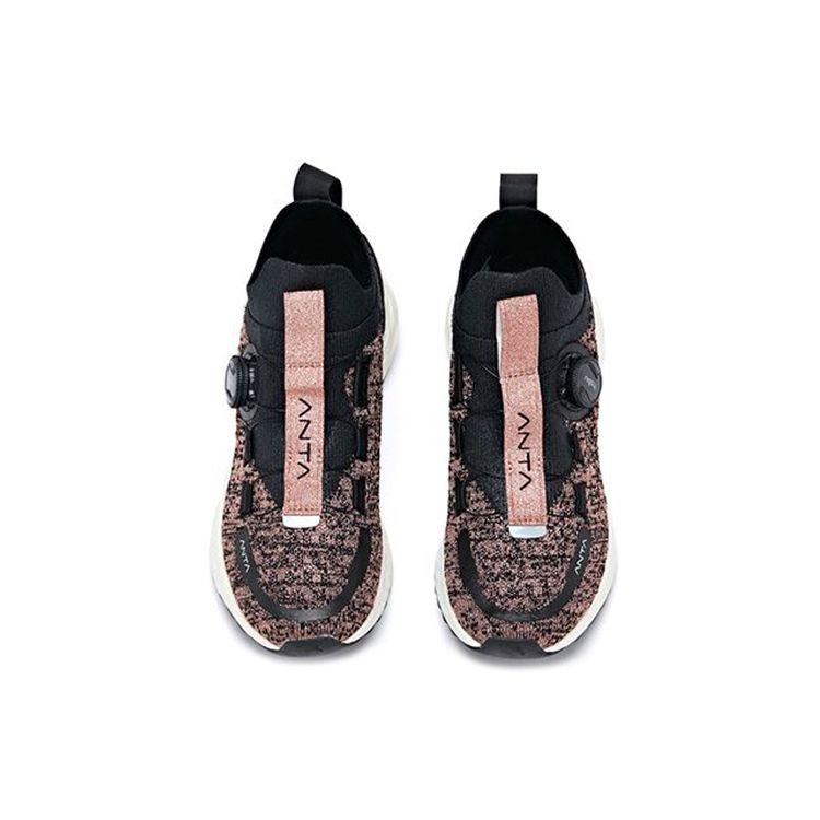 Anta Nasa Collaboration Flashfoam Wormhole Technology Low-Top Running Shoes Women sneaker Black 12915580-4