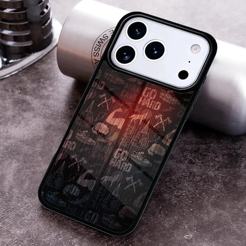 Gym Fitness Bodybuilding Phone Case for iPhone 17 16 15 Pro Max Air 14 13 12 11 Plus Shockproof Cover