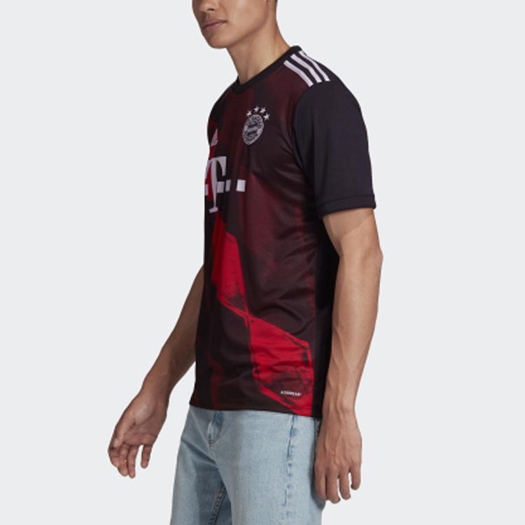 Adidas Bayern Munich Away Fan Edition Short Sleeve Soccer Jersey Men Tops Black FN1949