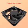 4pc Metal Screws for 25mm Thickness Computer Fan Flat Head Mount Screws Double Locking Fasteners Chassis Fan Nut Screw
