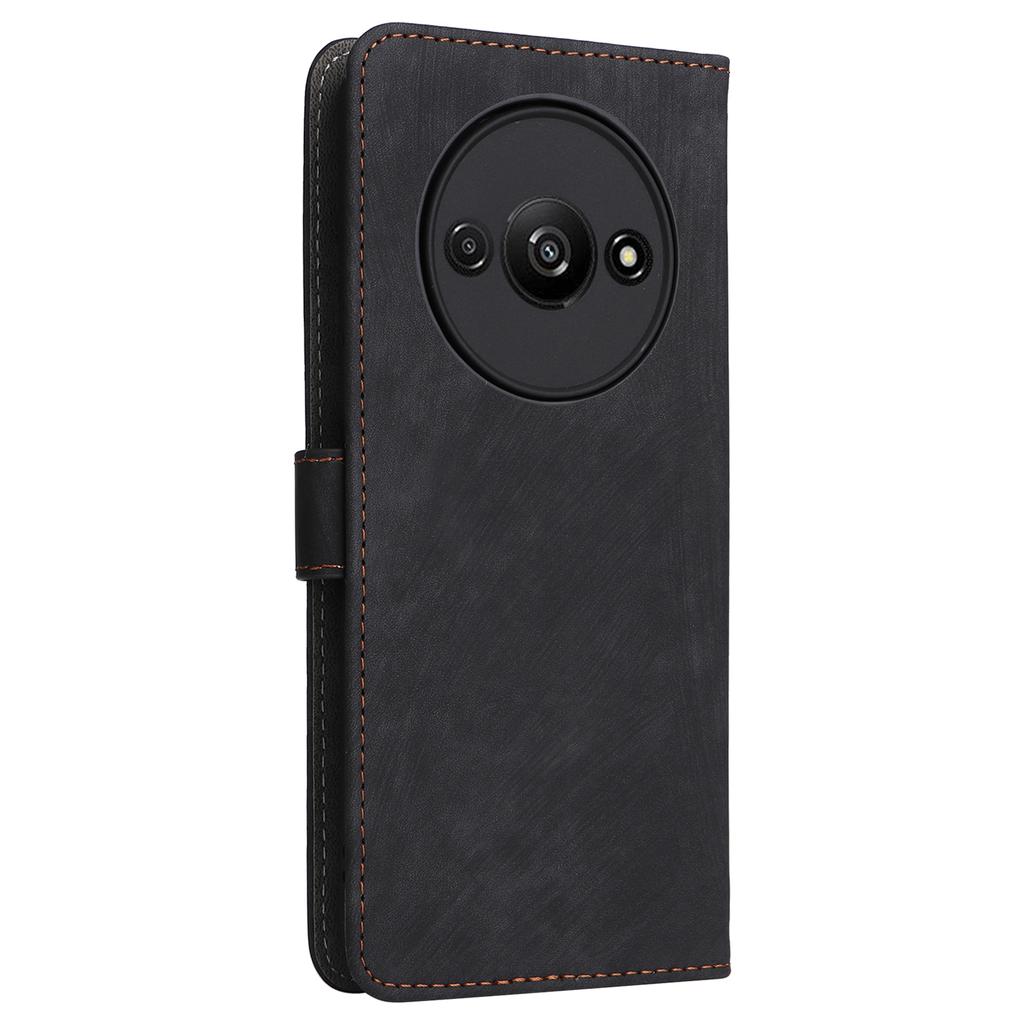 For Xiaomi Redmi A3 4G/Poco C61 4G Case RFID Blocking Wallet PU Leather Stand Phone Cover