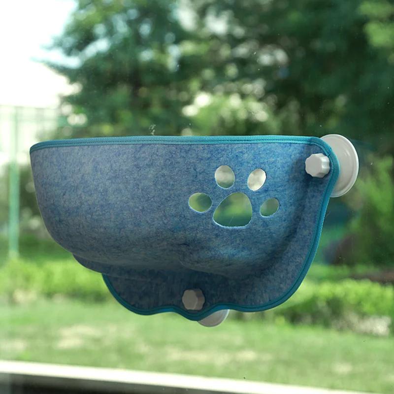 

Large Cat Hammock Sleeping Cats Window Bed Kittens Bounce House Scratching Beds Furry Mat Indoor Pet Accessories Toys Supplies синій