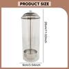 Dispenser per Cannucce Portabicchieri Facile da Pulire con Coperchio Organizer Riutilizzabile Multifunzionale per