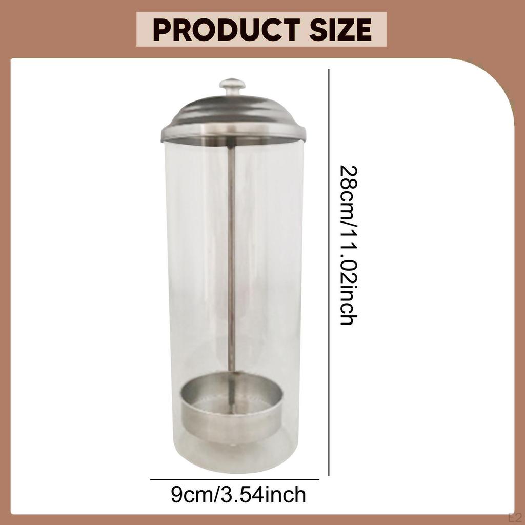 Dispenser per Cannucce Portabicchieri Facile da Pulire con Coperchio Organizer Riutilizzabile Multifunzionale per