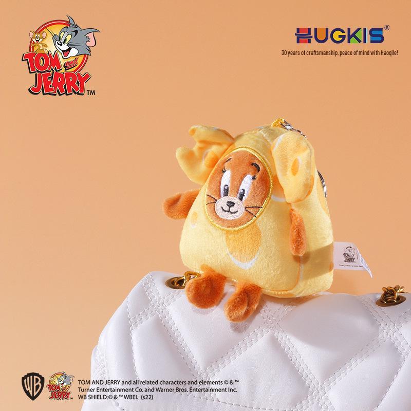 Authentic Tom & Jerry Plush Transforming Keychain Figurine - Cute Cartoon Ornament Birthday Gift