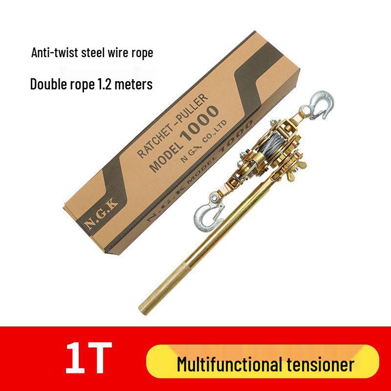 Multifunctional Japanese Ratchet Wire Gripper & Rope Tightener Tool for Electricians