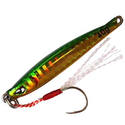 Glory Fish Metal Jig Sardine Jig TG Tungsten 40g Green Gold LU-056