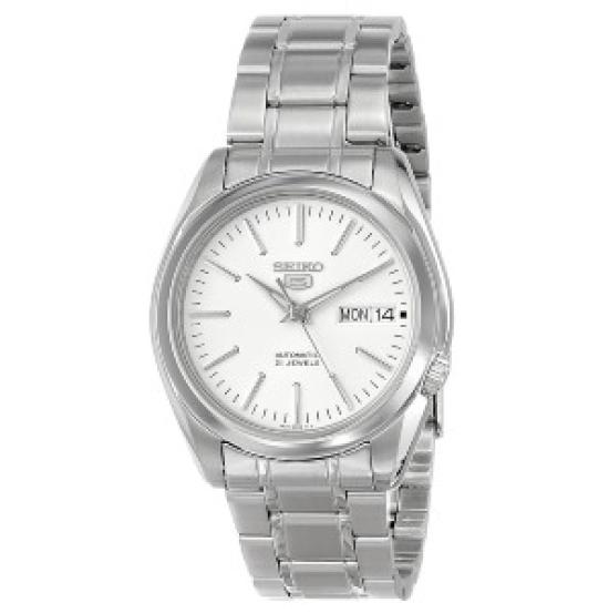

Seiko Watch Seiko 5 SNKL41 White Dial Stainless Steel Automatic White Men s