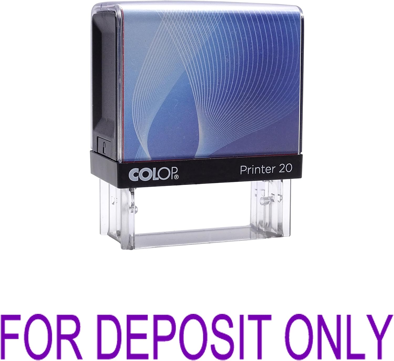 

Printtoo Self Inking Rubber Stamp - Pre-Inked Office Stamp - Stationary Stamp - COLOP P20 Mini Stamper - Business Stamp - Refillable 14 mm x 38 m Фіолетовий