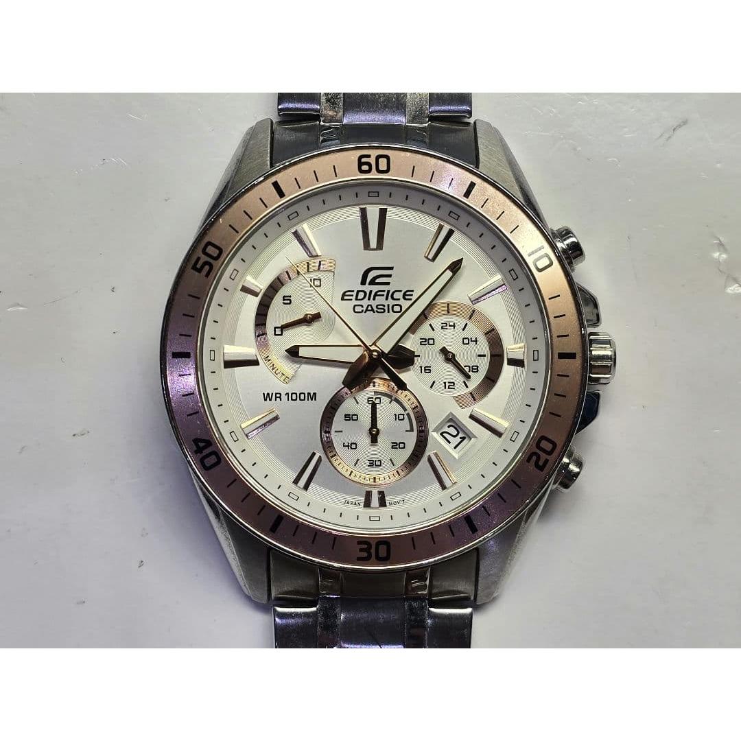 Rare color [Casio] Edifice 100m waterproof chronograph EFR-552D