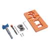 Hinge Jig Kit Concealed Adjustable Cabinet Door Metal Drill Guide 35mm for Woodworking