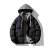 Men's Trendy Oversized Hooded Cotton Jacket - Winter 2-in-1 Style