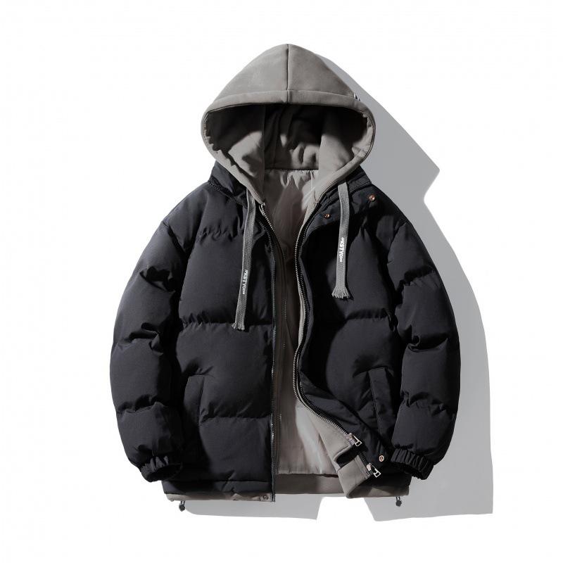 Men's Trendy Oversized Hooded Cotton Jacket - Winter 2-in-1 Style