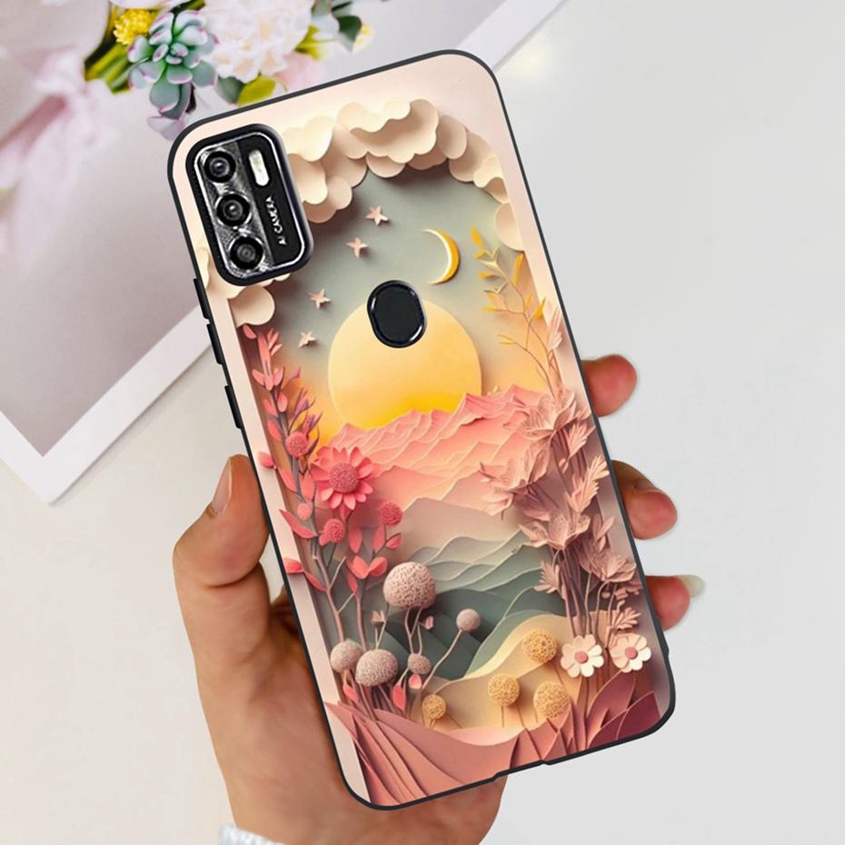 Lovely Case For ZTE Blade A7s 2020 / Optus X Pro / Telstra Evoke Plus 2 Black Silicon Soft Cases Cover For Zte A7s (2020) A7020