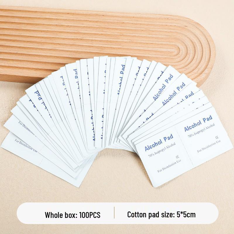 Nail Art 75% Alcohol Pads: Portable Oil-Removing and Disinfecting Wipes for Nail Cleaning
