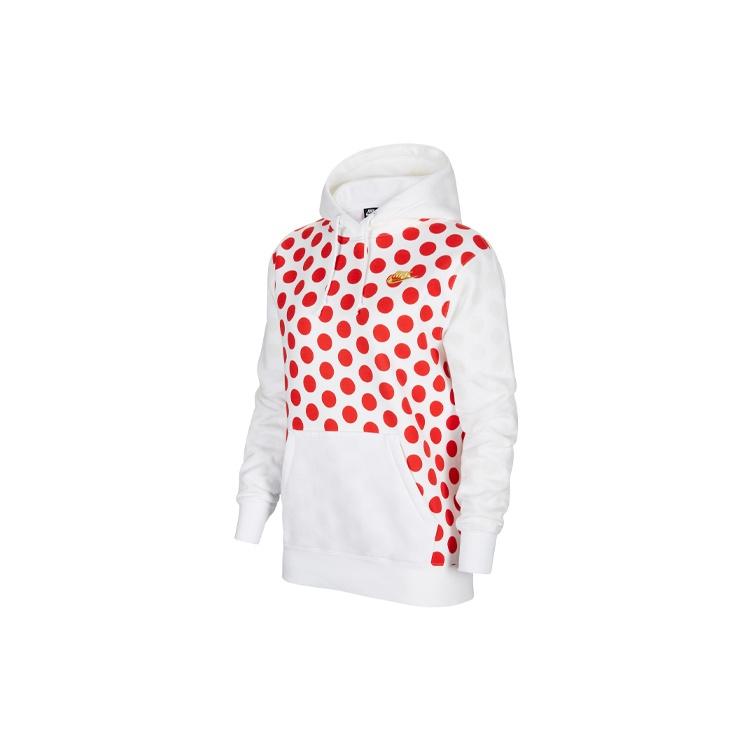 (WMNS) Nike Sportswear Pullover Hoodie White Red Women s CQ7779-167 L