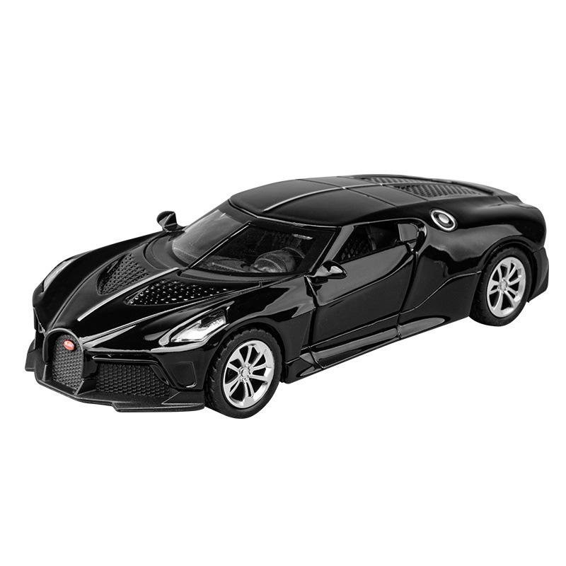 1:36 Bugatti Voice Of The Night Car Model Diecasts Toy Vehicles Metal High Simulation Sound and Light Collection kids Gift