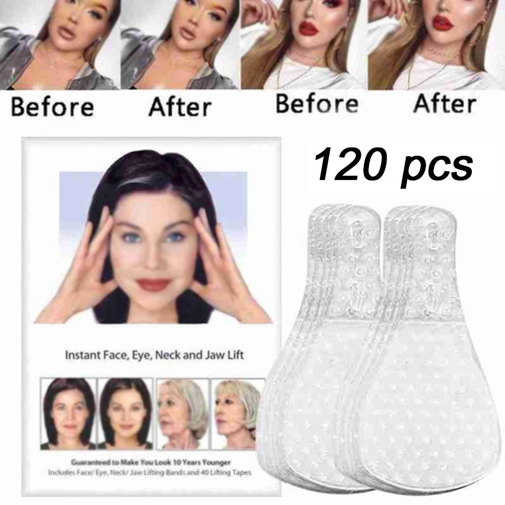 

120PcsSet Instant Invisible Face Neck and Eye Lift Refill Tapes Face Lifting Tools
