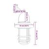 VidaXL Lanternes murales solaires d’extérieur 2 pcs blanc chaud, lanterne solaire murale de jardin, lampe solaire murale 4008185