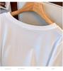 Women's Plus Size Loose Fit Mid-Length Round Neck T-Shirt, Short-Sleeved (Sizes 200/300/350 jin)