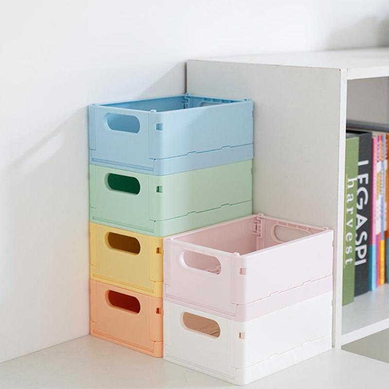 Dormitory Desktop Storage Box Book Snack Toy Storage Basket Simple And Foldable Storage Box Miscellaneous Items Storage Basket