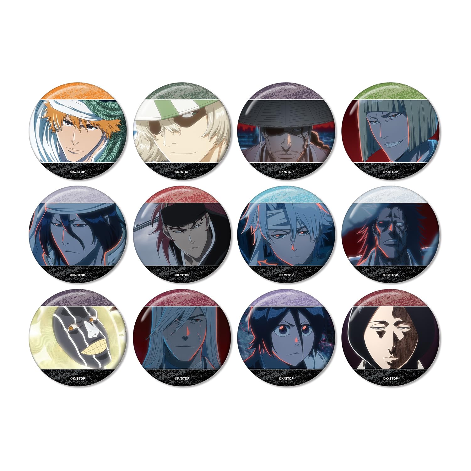 

TV Anime Blood War Trading Scene Can Badges Box BLEACH Thousand-Year Arc ver.A 12-Piece