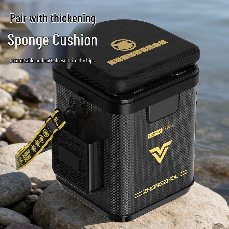Portable Transparent Fish Keeper: Foldable Fishing Bucket & Lure Container