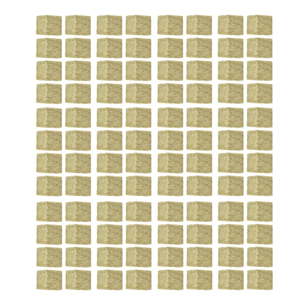96PCS Plant Seedling Block Stonewool Grow Block Starter Plugs Garden Seedling Block for Agricultural