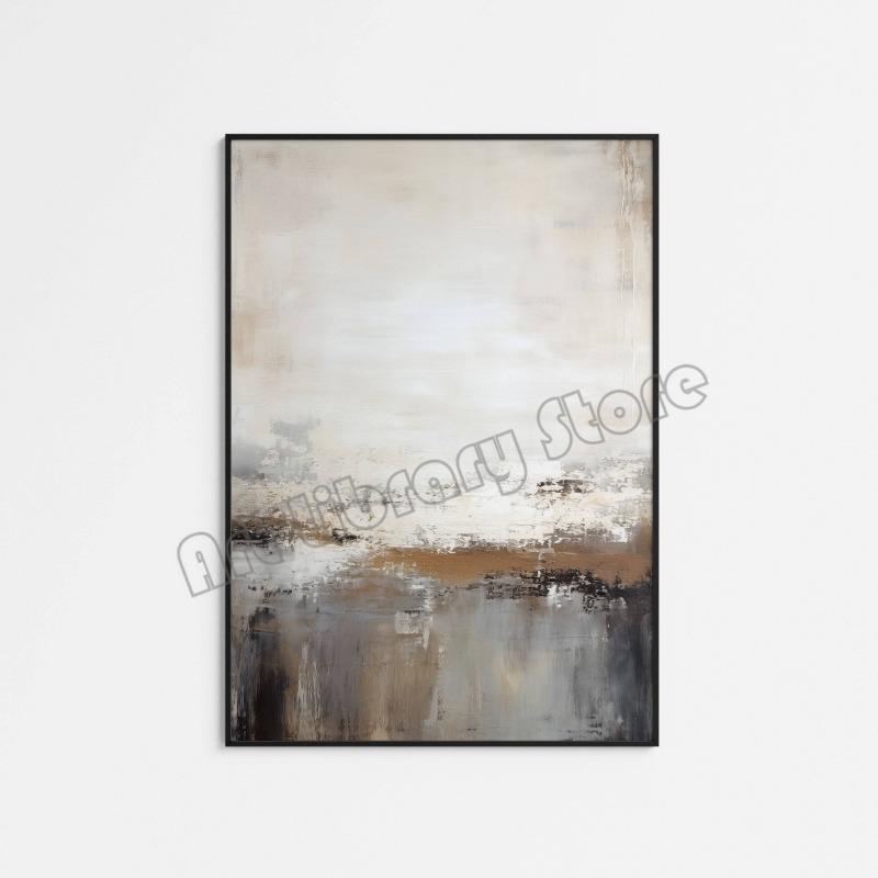 Watercolor Abstract Minimalist Neutral Nature Landscape Poster Canvas Painting Wall Art Pictures Home Living Room Decor Gift