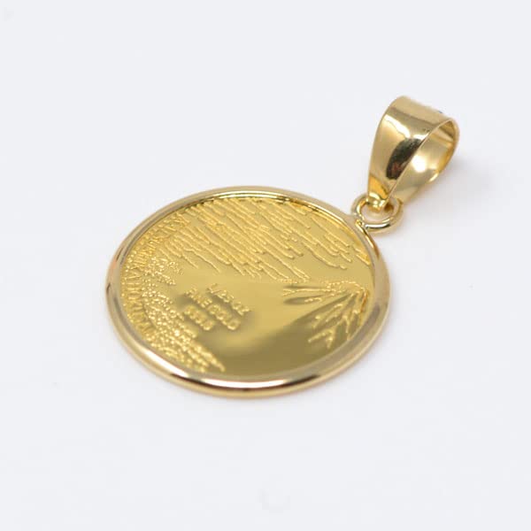 Hokusai Red Fuji The Great Wave Off Kanagawa Pendant Top K24 oz 24K Frame 18K Katsushika Hokusai Set with Polishing [Jewelry Kotobuki] 1/25 (Gift