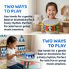Montessori Instrument Hand Drum Toys Double Sided Wood Kids Drum Toys  Children Preschool