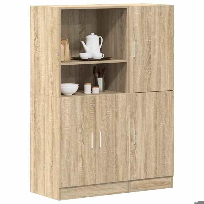 VidaXL Ensemble d'armoires de cuisine 2 pcs chêne sonoma 3324144