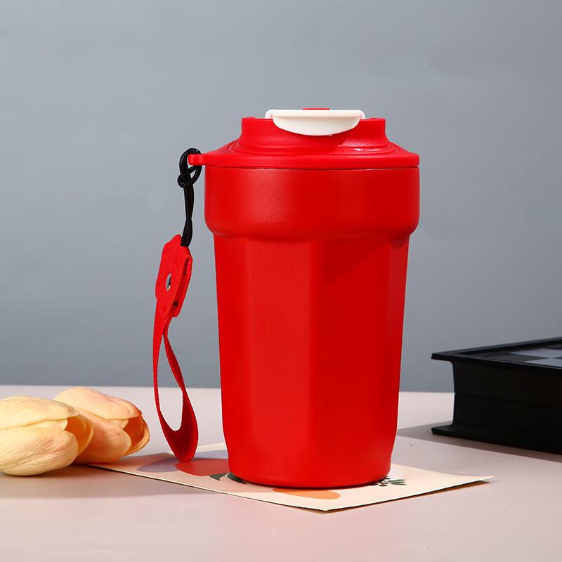 Octagonal Ceramic Lined Insulated Coffee Mug