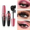 Mascara Nero Volumizzante Waterproof a Prova di Sbavature Lunga Durata Effetto Curvatura 3D Mascara Curvante Verso l'Alto