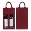 Double Bottle Holder Wine Box Non-woven Fabric Gift Presentation Box Wine Gift Bag with Handle Portable Champagne Package Bags