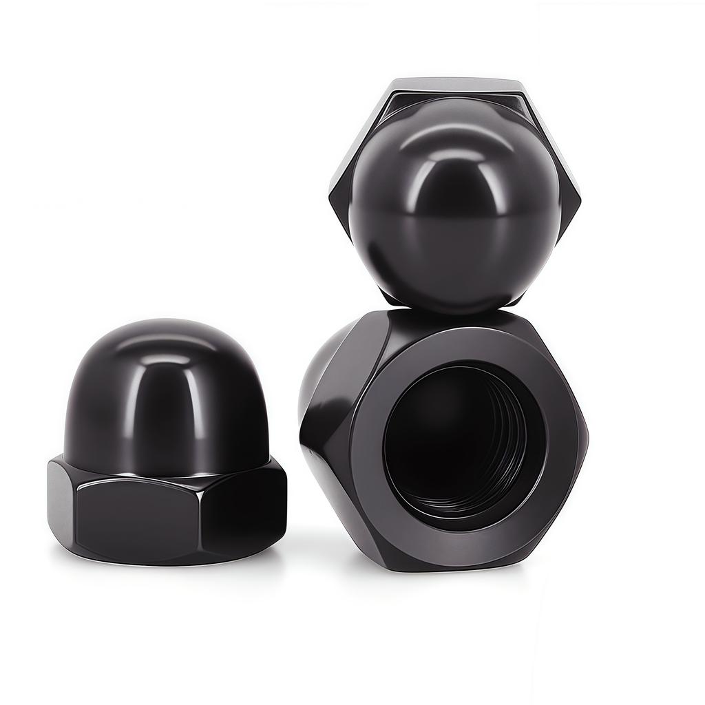 Acorn Domed Nut M3 M4 M5 M6 M8 M10 M12 M14 M16 M18 Brass/304 Stainless Steel /304 Black Hex Acorn Nut Anti-Loose Rust Domed Nuts