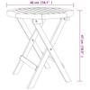 Patio & Garden Tables Bistro Table 46X47 Cm Solid Wood Acacia