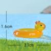 Cute Animal Swimming Rings Swan and Capybara Fish Tanks Ecological Landscape Decoration Accessories and Small Ornaments