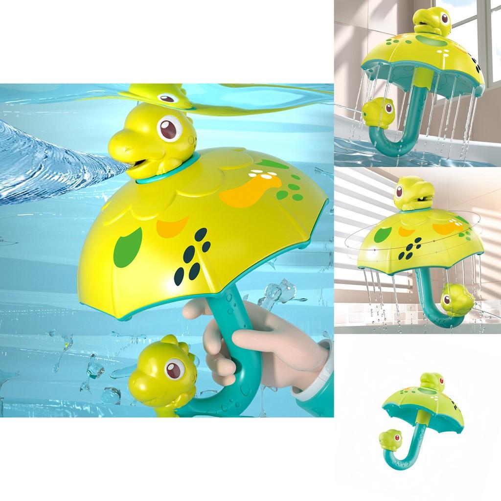 Dinosaur Shower Head Bath Toy With Rotating Water Spray For Kids Playtime