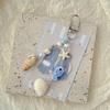 Elegant Shells Pearls Pendant Strap Chic Marine Inspired Keychain Pendant Phone Strap Charm for Purses and Handbags