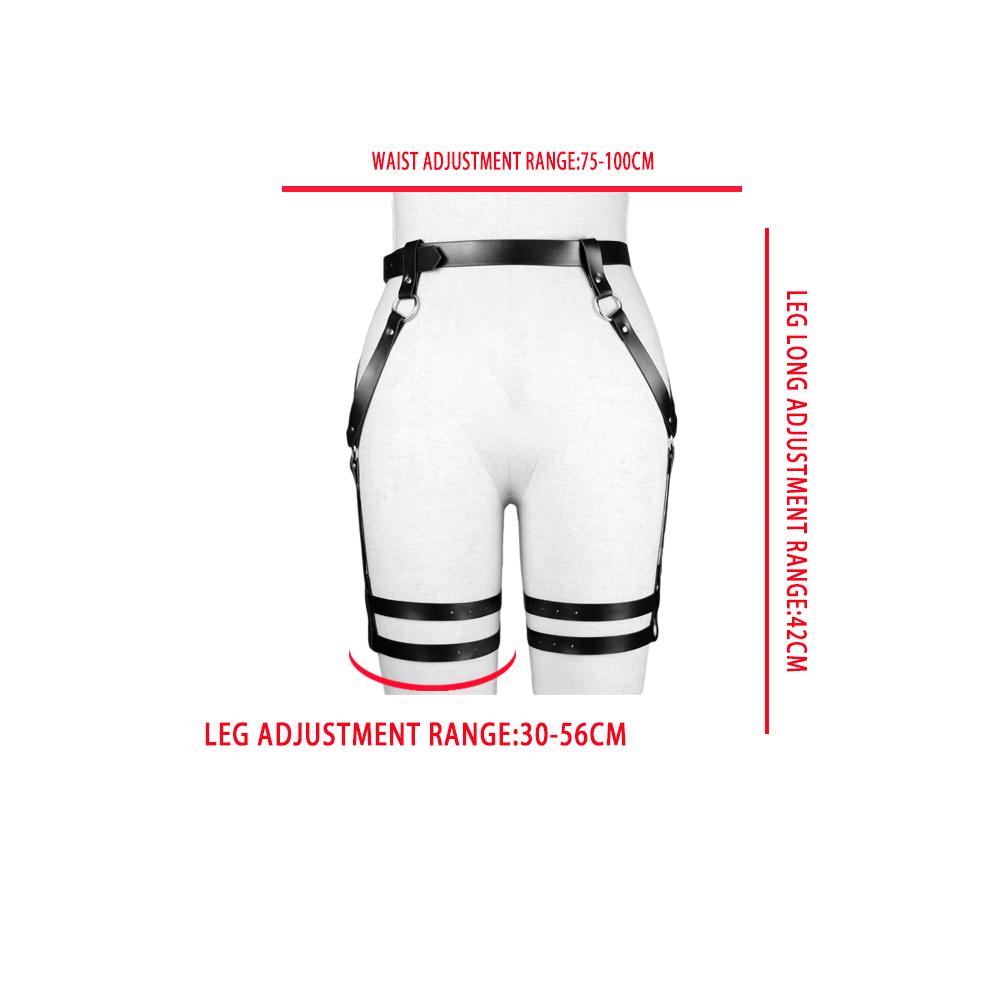 Herrenmode Schlichter Gürtel Sexy Herren Strumpfbandgürtel Fetisch Harajuku Stil Festival Karneval Kostüm Gürtel