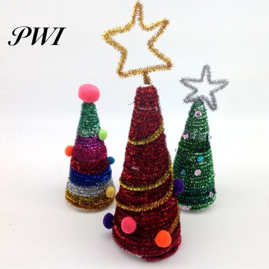 Crafting Gadgets Chenille Stems 100Pcs Glitter Flexible Bendable Plush Tinsel DIY Crafts Kids Educational Craft Supplies Toys Handmade Decorations
