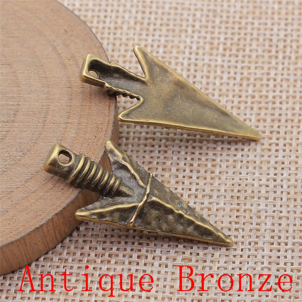 Bow Arrow Shaped Charms Pendant For Bracelet Necklace Jewelry Making Craft Findings