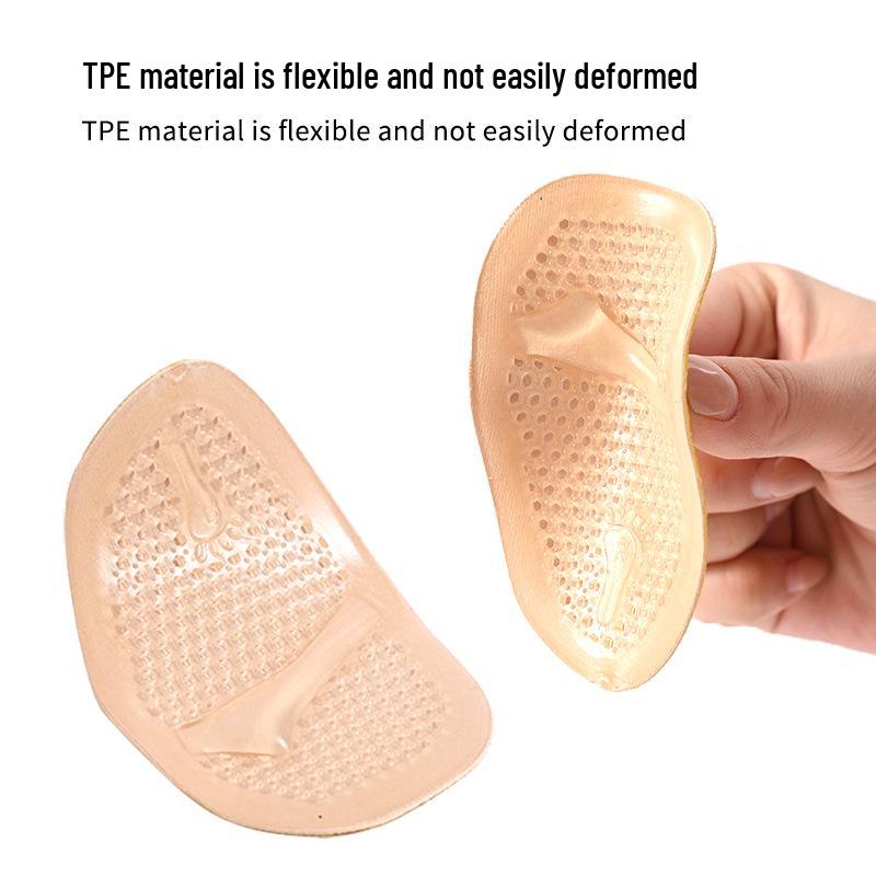 High-Heeled Shoe Forefoot Pad: Arch Support, Pain Relief, Soft Rebound, Self-Adhesive, Size-Adjustable, Breathable Design.