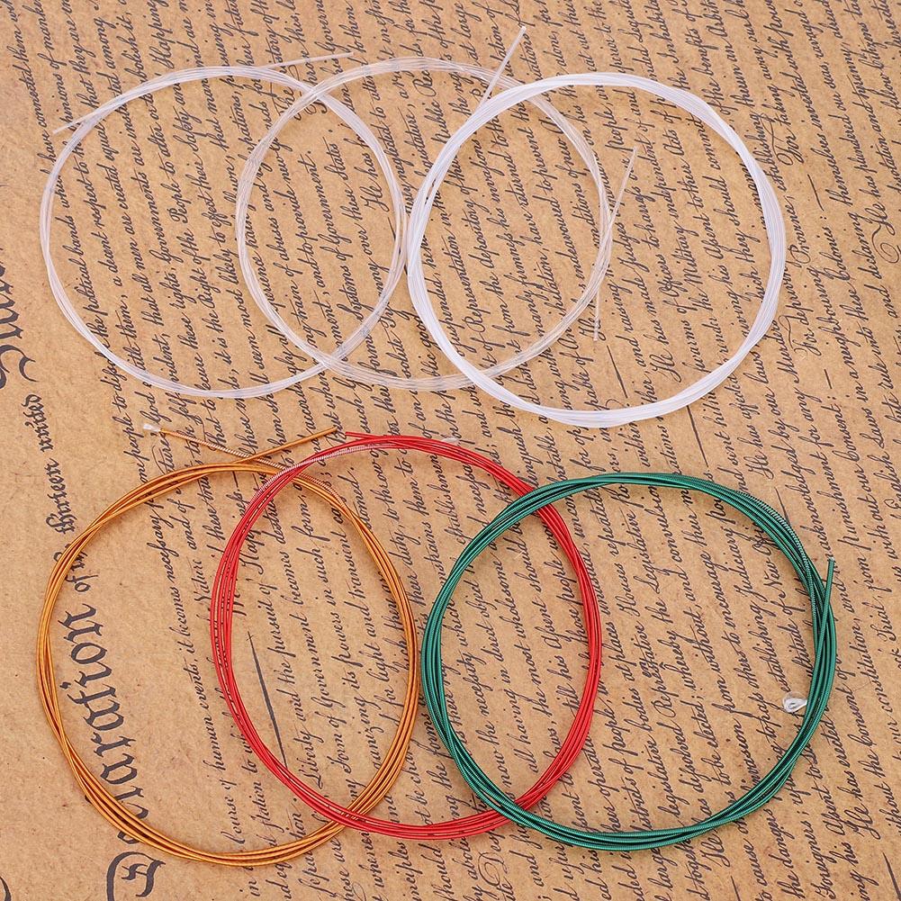 6pcs/Set Metal Nylon Strings Replacement Part Accessory for Classic Acoustic Guitar