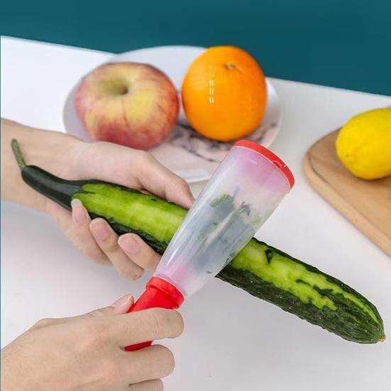 Stainless Steel Peeler with Built in Storage, Vegetable Fruit Cutter, Portable Potato Peeler with Collector, Kitchen Tool