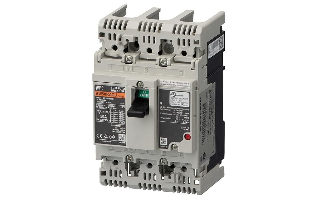 

Fuji Electric Breaker BW Series RAGU G-TWIN BW50RAGU-3P003
